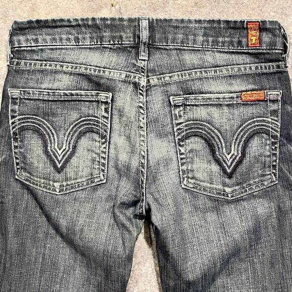 7 FOR ALL MANKIND Woman’s Vtg “Kate” Blue Jeans Size 26 Made In USA - Picture 12 of 15